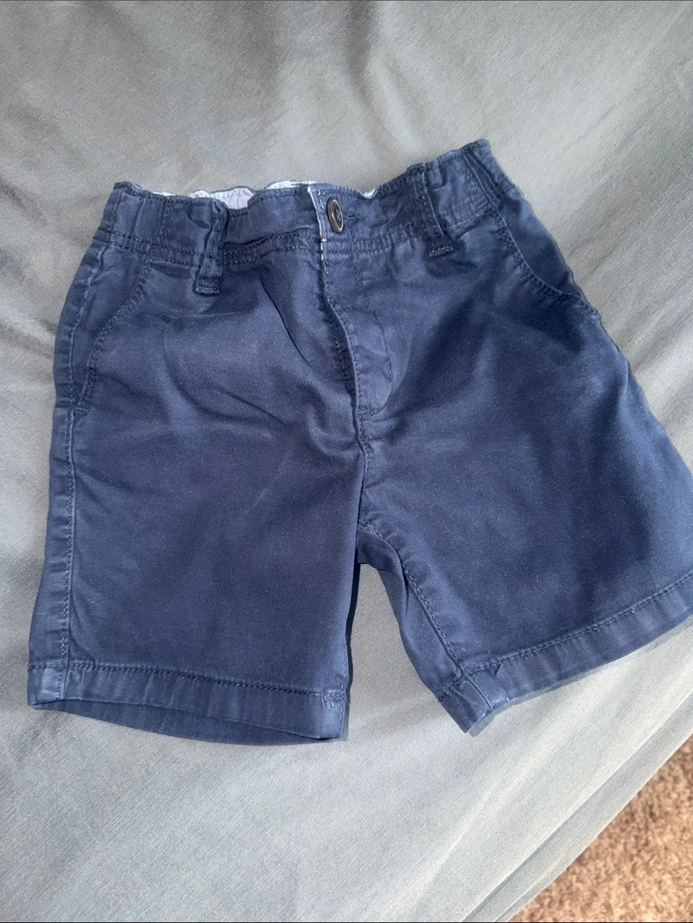Carter's Navy and Cream Pull-On Shorts Duo